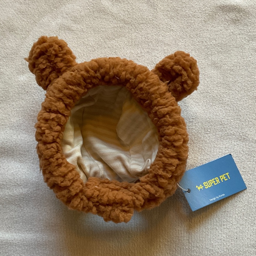 Brown Bear Ears Pet Hat